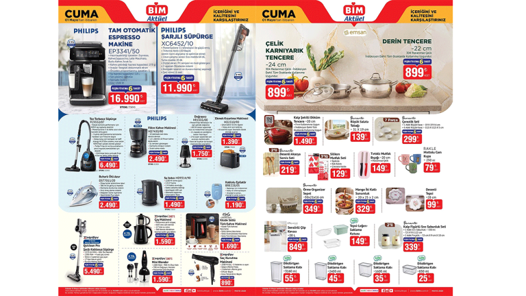 BİM mağazalarına gelen Philips şarjlı süpürgeyle toz avı daha kolay