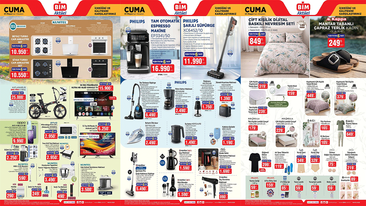 BİM’de Kumtel’in cam ankastre seti uygun fiyat avantajıyla satışta