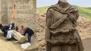 Denizli’nin Tarihi Laodikeia Antik Kenti’nde Athena Heykelinin Keşfi Heyecan Yarattı