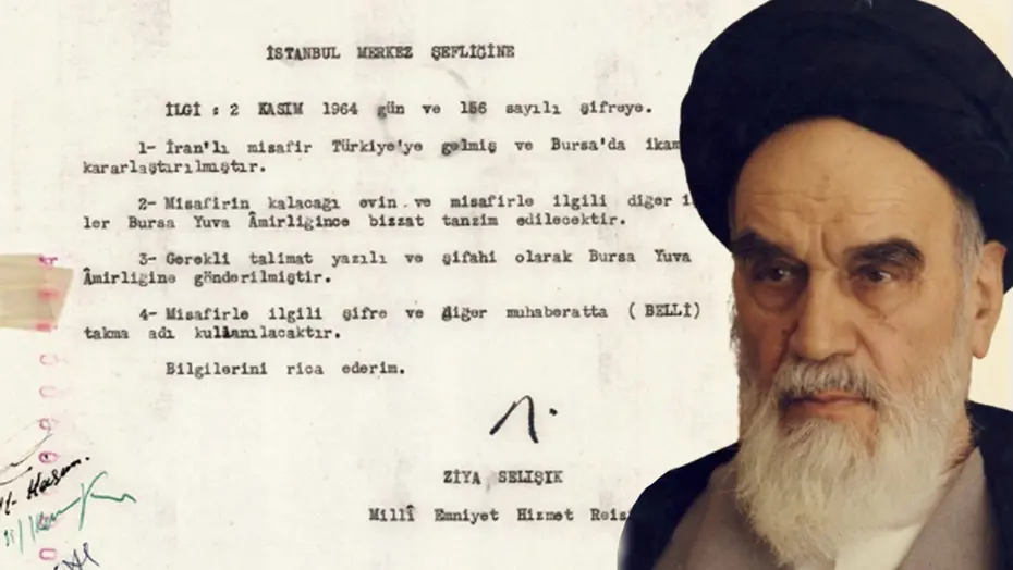 MİT, Ayetullah Humeyni’nin Türkiye’deki gizemli ikametine dair belgeyi yayınladı