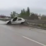 Amasya’da ardı ardına yaşanan trafik kazaları yürekleri ağza getirdi