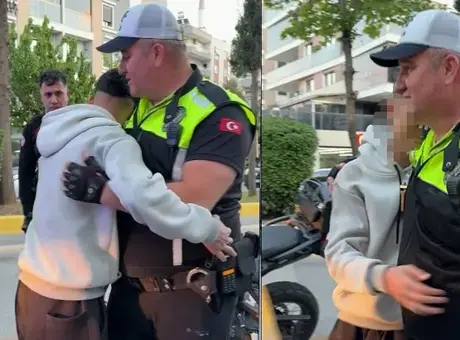 Aydın’da ehliyetsiz sürücü polisten kaçarken yakalandı ve duygu dolu anlar yaşandı