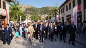 Hatay’da inşa çalışmaları yabancı konuklara tanıtıldı