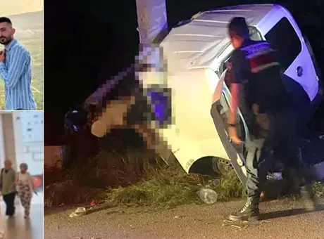 Bayram dönüşü kontrolden çıkan araç elektrik direğine çarparak trajediye yol açtı