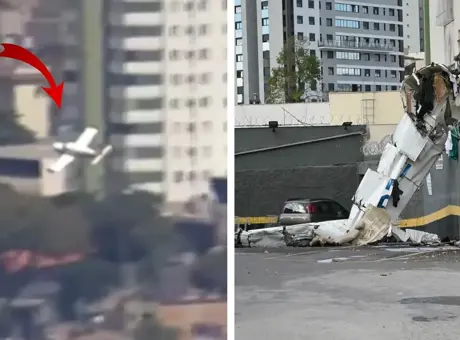 Belo Horizonte’de küçük uçak apartmana çarptı, üç kişi hayatını kaybetti