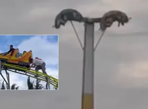 Buca’da lunaparktaki eğlence aleti arızası metrelerce yüksekte kabusa dönüştü