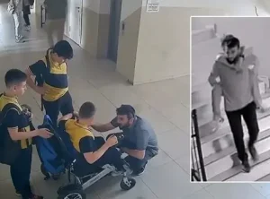 Bursa’da Müdür Yardımcısı Engelli Öğrenciyi Sırtında Taşıyarak Örnek Dayanışma Sergiledi