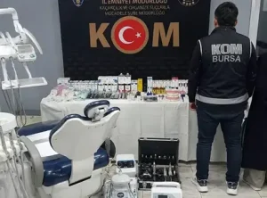 Bursa’da sahte diş hekimliği yapan çift polis baskınıyla yakalandı