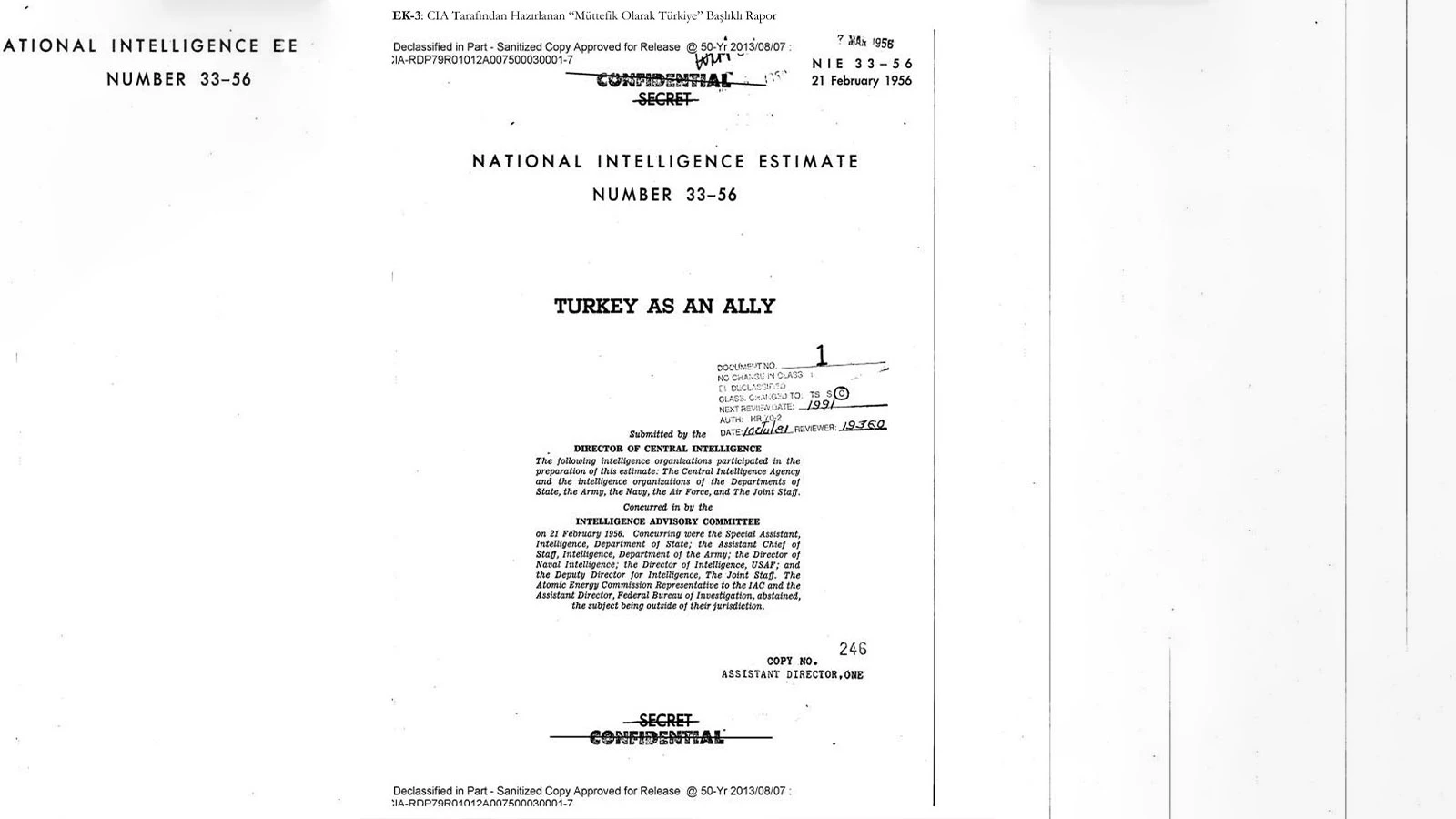 CIA’nın Gizli Belgeleri Türkiye’nin Stratejik Önemini ve Menderes Dönemini İrdeliyor