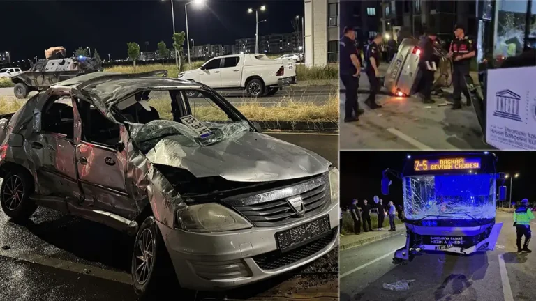 Diyarbakır Bağlar’da belediye otobüsü ve otomobil çarpıştı, 2 kişi yaşamını yitirdi