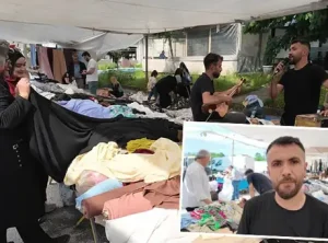 Düzce’de semt pazarında kendi besteleriyle satış yapan esnafa yoğun ilgi