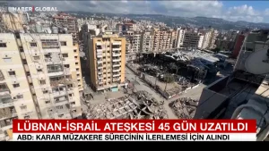 İsrail ve Lübnan, Ateşkesi 45 Gün Daha Uzatma Kararı Aldı