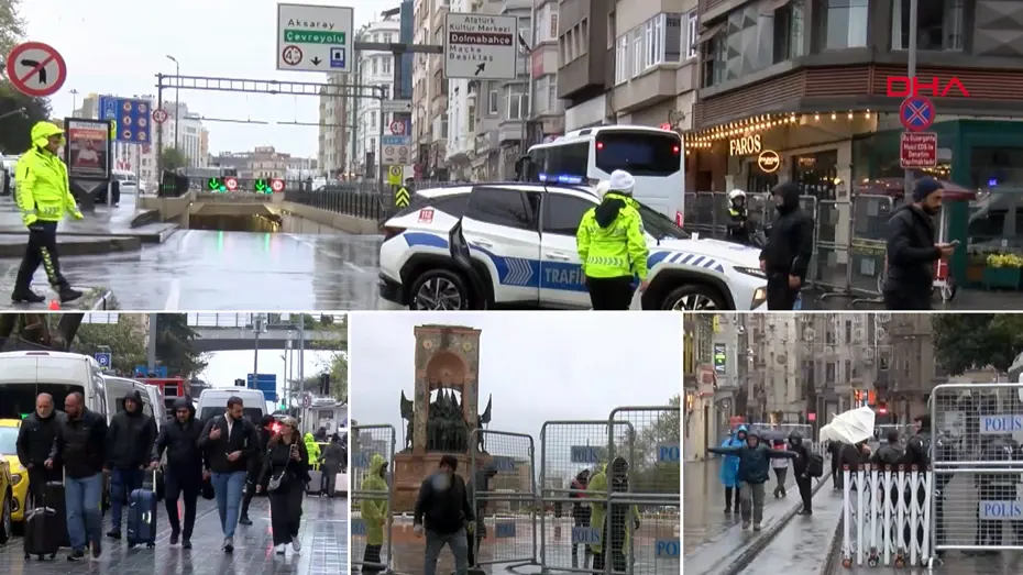 İstanbul’da 1 Mayıs için alınan önlemler Taksim ve çevresinde hayatı etkiliyor