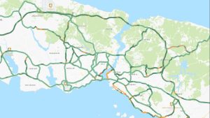 İstanbul’da Kurban Bayramı tatilinde trafik yoğunluğu görece azaldı