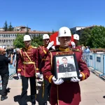 Jandarma Yusuf Ergün’ün Kırıkkale’deki cenaze törenine yüzlerce kişi katıldı