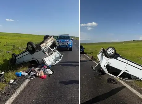 Şanlıurfa Siverek’te kontrolden çıkan otomobil takla attı, beş kişi yaralandı