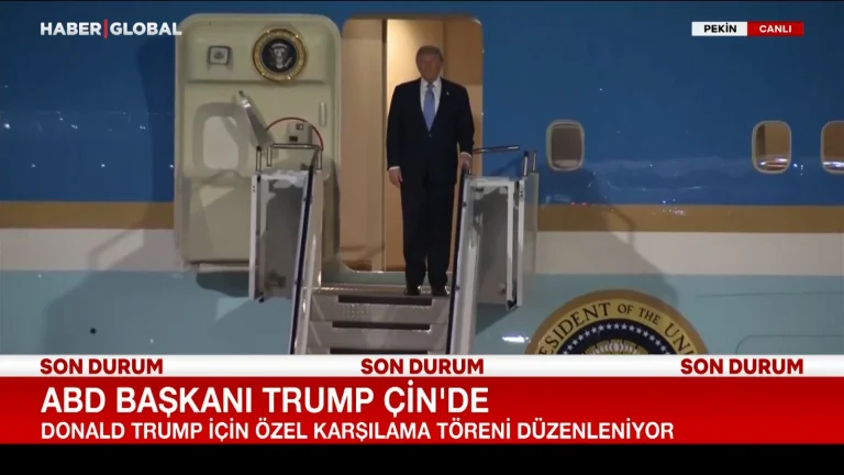 Trump’ın Çin Ziyaretinde Özel Karşılama Töreniyle Başlayan Üç Günlük Zirve