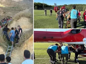 Çatalca’da yamaç paraşütü kazası iki kişiyi yaralı olarak hastaneye kaldırdı
