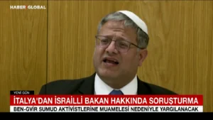 İtalya, İsrail Ulusal Güvenlik Bakanı Ben-Gvir hakkında hukuki inceleme başlattı