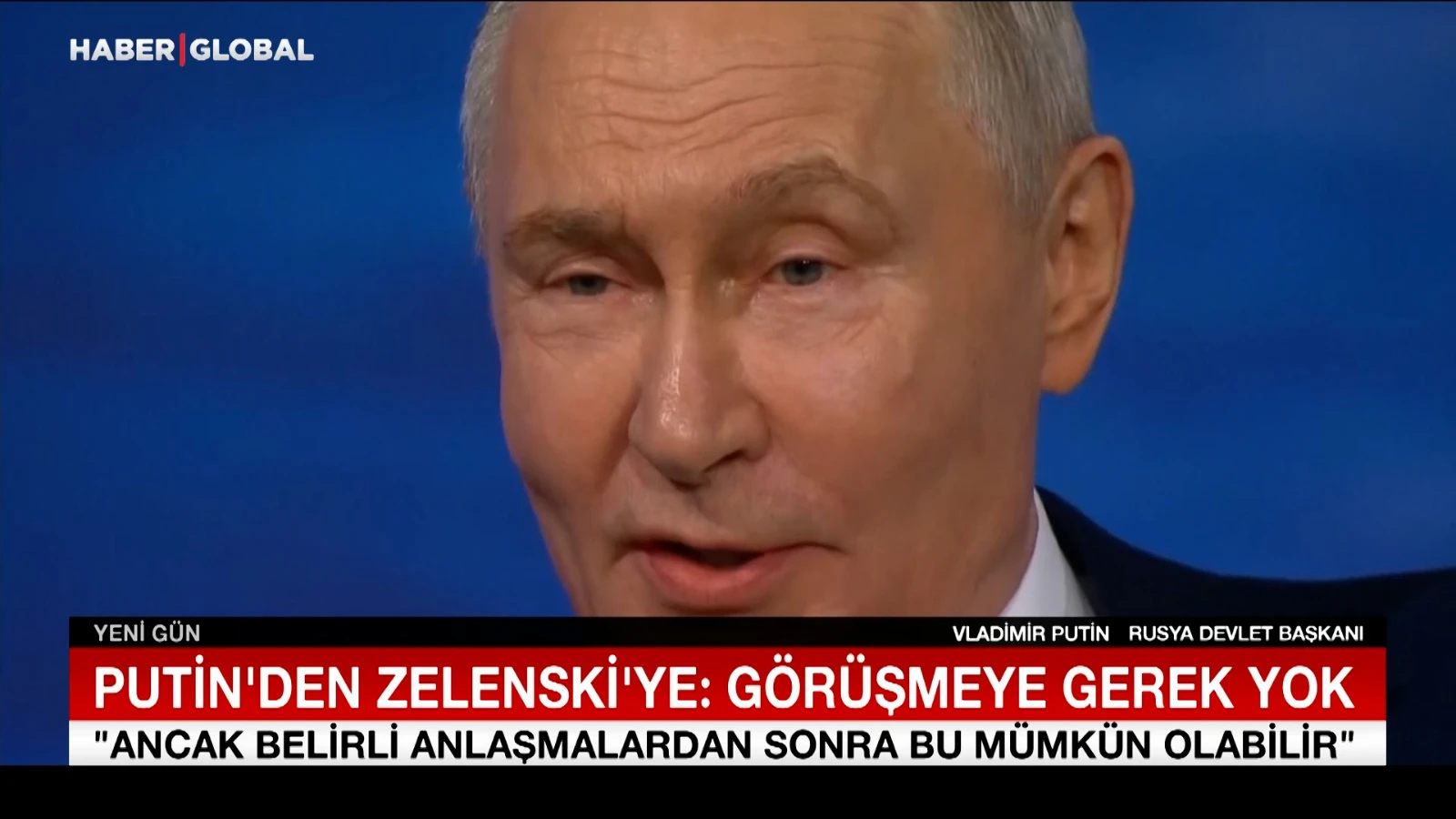 Putin, Zelenski ile barış görüşmeleri için şartların olgunlaşmadığını belirtti